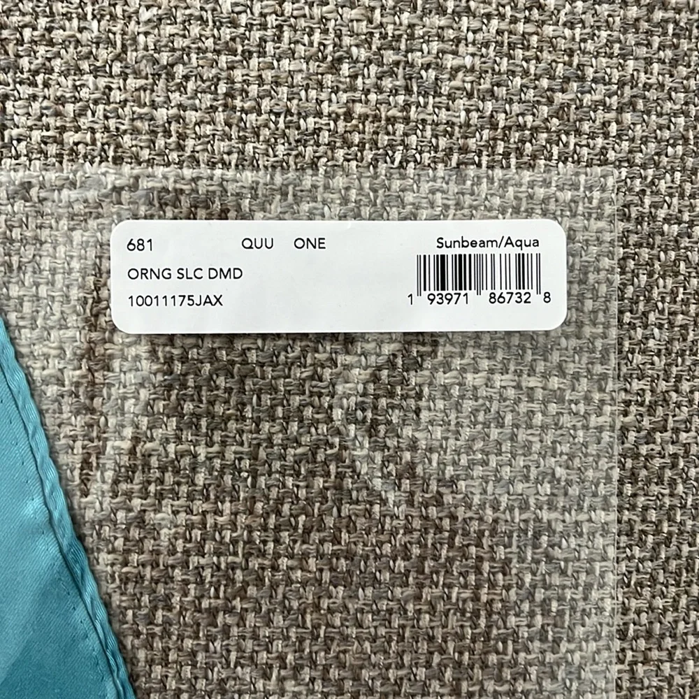 Coach Orange Slice Print Silk Diamond Scarf - Picture 2 of 7